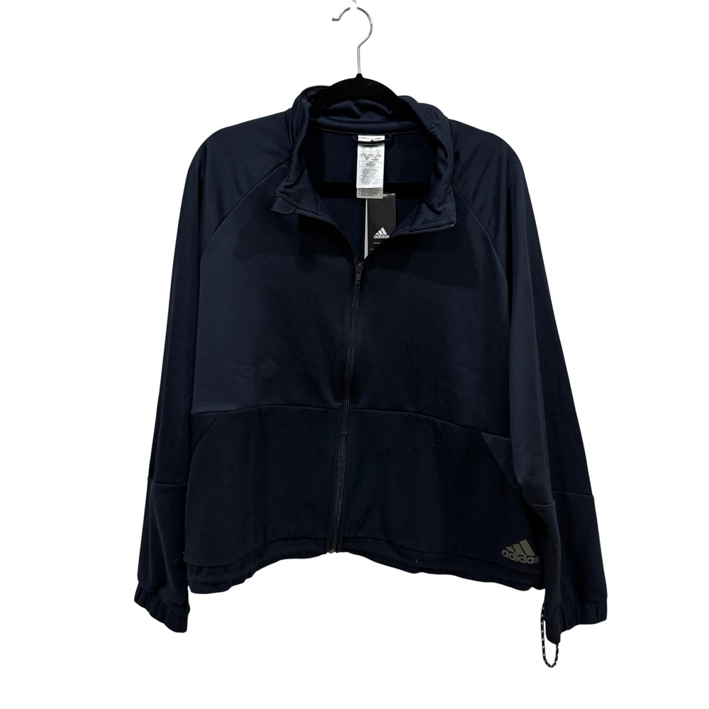 Adidas x Zoe Saldana Women 3X UFORU Track Jacket Legend Ink Navy Blue GS3889